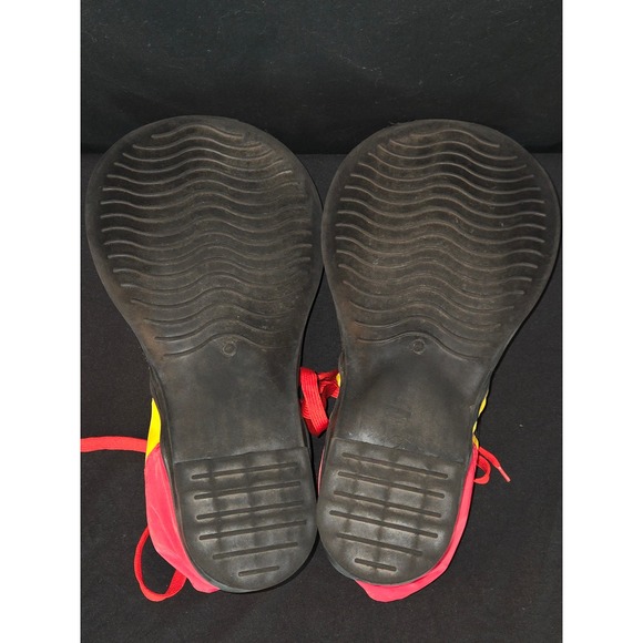 Novelty Clown Costume Shoes Oversized Fancy Dress‎ Up Red Yellow Mens 10 - Picture 6 of 7